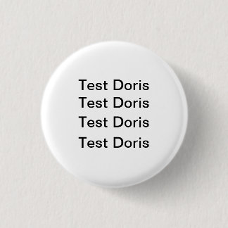 Rond 2,50 Cm Badge de la Doris d'essai