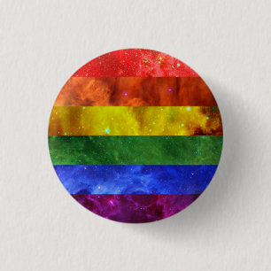 Rond 2,50 Cm Badge de la Fierté Nebula