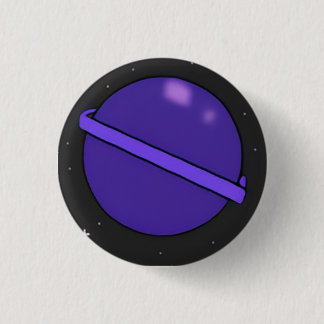 Rond 2,50 Cm Badge de la planète violette