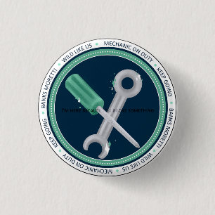 Rond 2,50 Cm Badge des banques - AC