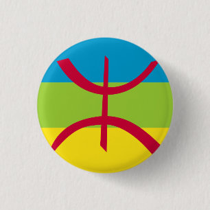 Rond 2,50 Cm Badge drapeau bère