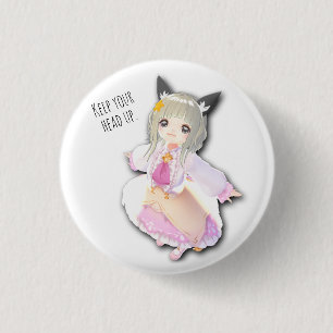 Rond 2,50 Cm badge en étain de chibikageS / ち か げ 缶 チ び
