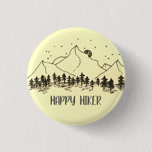 Rond 2,50 Cm Badge - Joyeux randonneur