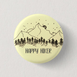 Rond 2,50 Cm Badge - Joyeux randonneur