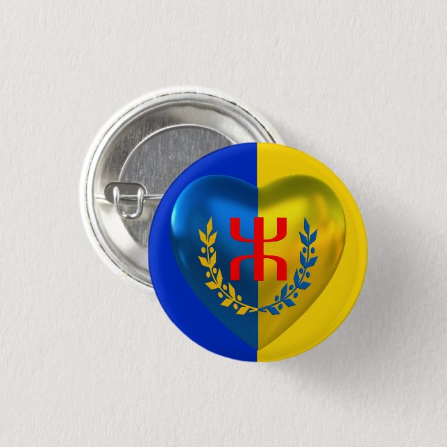 Rond 2,50 Cm Badge Kabylie Libre 2023 (Devant & derrière)