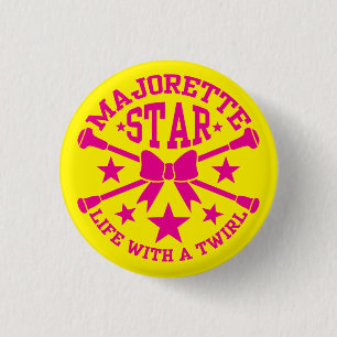 Rond 2,50 Cm Badge Majorette