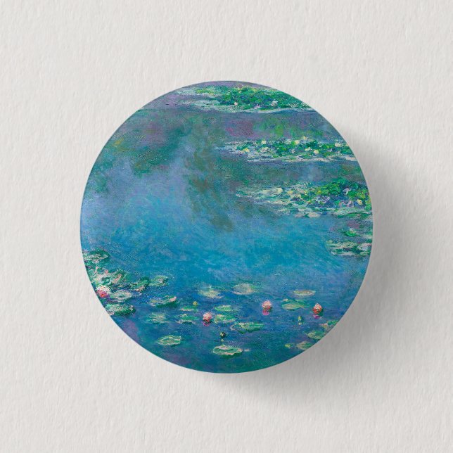 ROND 2,50 CM BADGE : "NÉNUPHARS" PAR MONET (Devant)
