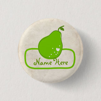Rond 2,50 Cm Badge nominatif de poire de PaperFruit