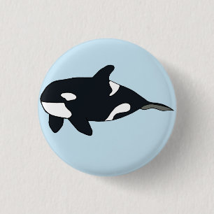 Rond 2,50 Cm Badge Orca