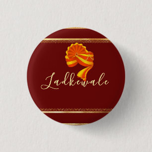 Rond 2,50 Cm Badge personnalisable Team Groom ladkewale