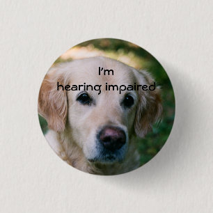 Rond 2,50 Cm badge pour malentendants