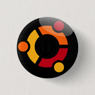 Rond 2,50 Cm badge Ubuntu Linux