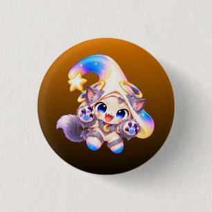 Rond 2,50 Cm Badge Zessi Loup-Garou - Collection Halloween