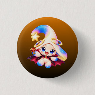 Rond 2,50 Cm Badge Zessi Vampire - Collection Halloween