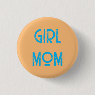 Rond 2,50 Cm broche de badge de bouton fille maman