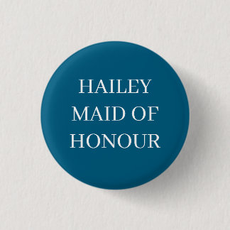 ROND 2,50 CM DEMAISOISELLE D'HONNEUR PERSONNALISÉE BADGE BOUTON