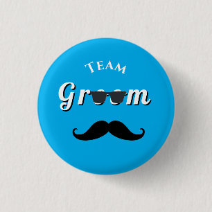 Rond 2,50 Cm Équipe Groom ladkewale badge Bouton