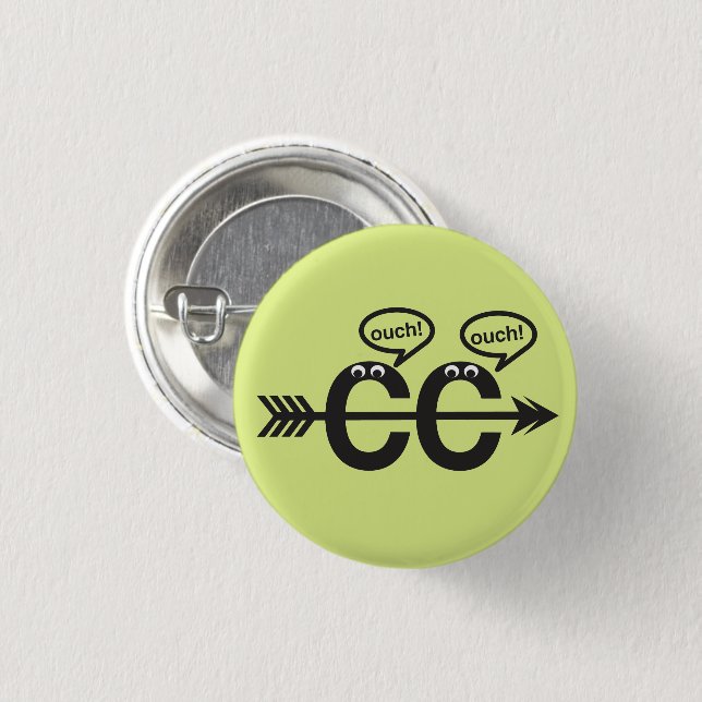 Rond 2,50 Cm Funny Cross Country Running © Ouch! Badge (Devant & derrière)