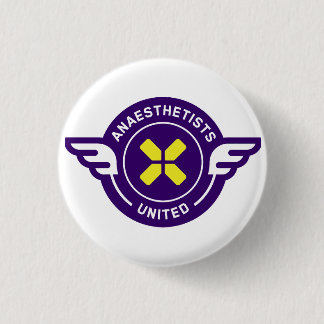 Rond 2,50 Cm Les anesthésistes unissent le badge