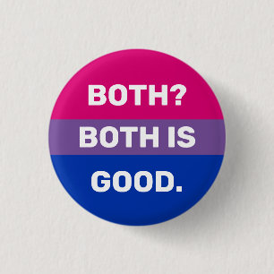 Rond 2,50 Cm Les deux sont Bisexual Badge
