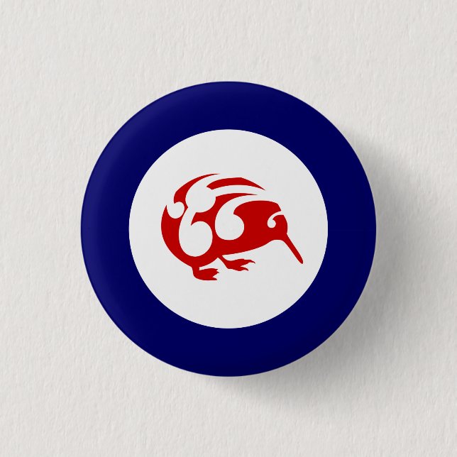 Rond 2,50 Cm Petit badge Brown KIWI (Devant)