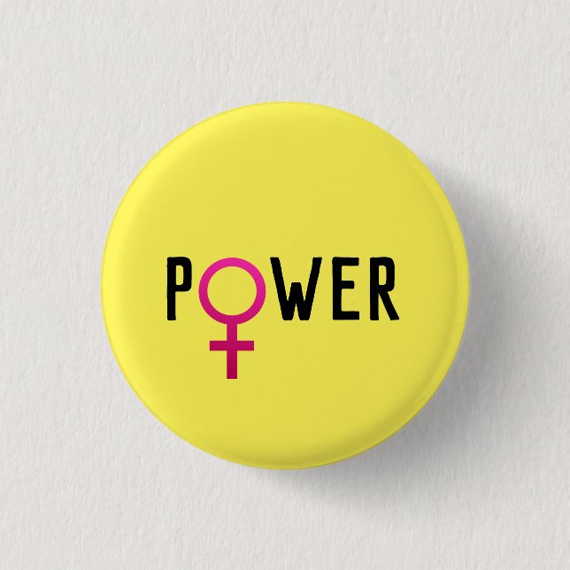 Rond 2,50 Cm Puissance féminine | badge (Devant)