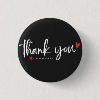 Rond 2,50 Cm Thank You Minimalist Button Badge