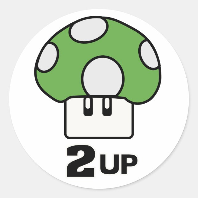 Rond 2 Sticker à champignons (Devant)