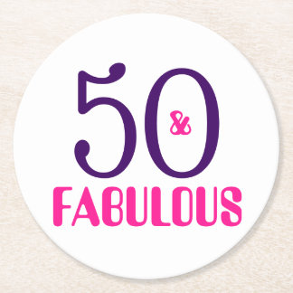 Rond 50 et cinquantième dessous de verre fabuleux de