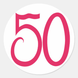 Rond 50 Sticker