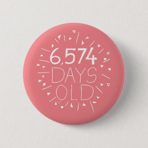Rond 5 Cm 18e anniversaire badge de fête accessoire adolesce