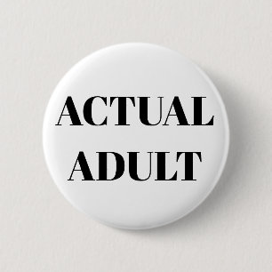 Rond 5 Cm 18e anniversaire badge Réel Adulte Grown up