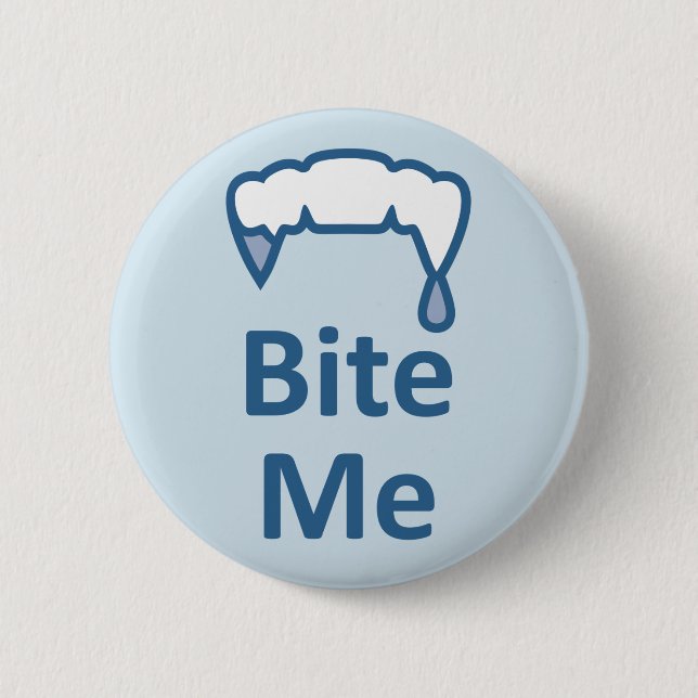 Rond 5 Cm Autre facebook gothique Emo BITE ME badge (Devant)