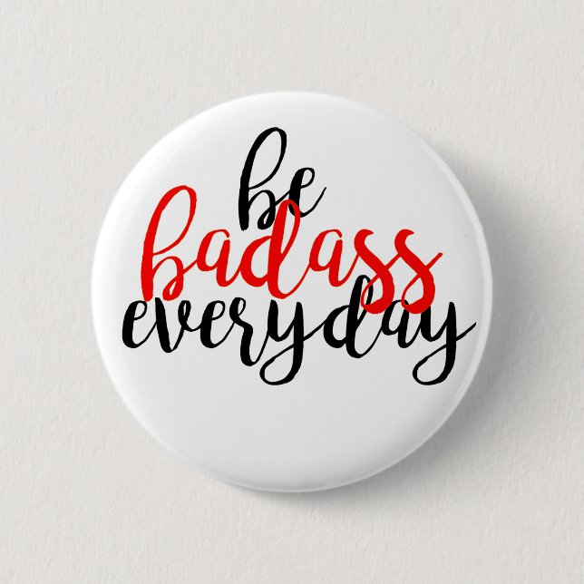 Rond 5 Cm Badass badge (Devant)