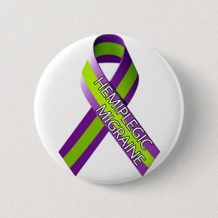 Rond 5 Cm Badge 2,25 pouces - Migraine hémiplégique 