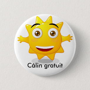 Rond 5 Cm Badge Câlin gratuit