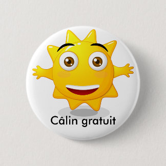 Rond 5 Cm Badge Câlin gratuit
