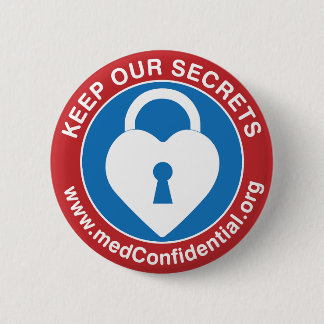 Rond 5 Cm badge de bouton medConfidential (médium)