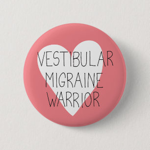 Rond 5 Cm Badge de guerrier Vestibular Migraine