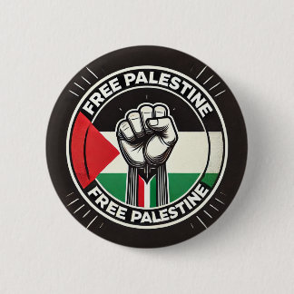 Rond 5 Cm Badge de la carte de solidarité de la Palestine li