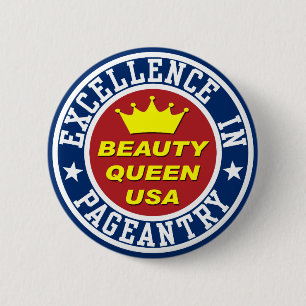Rond 5 Cm Badge de la reine de beauté