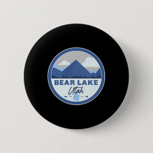 Rond 5 Cm Badge de randonnée souvenir du lac Bear Utah monta