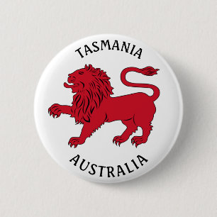 Rond 5 Cm Badge de Tasmanie (Australie)
