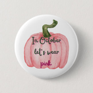 Rond 5 Cm Badge d'octobre rose