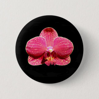 Rond 5 Cm Badge d'orchidée papillon