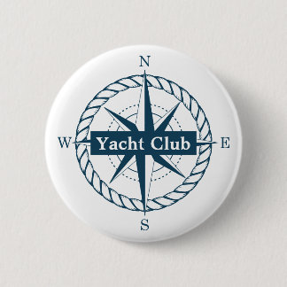 Rond 5 Cm Badge du Yacht Club