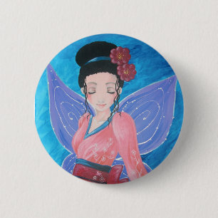 Rond 5 Cm Badge - Fairy kimono