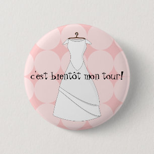 Rond 5 Cm badge future mariee c'est bientot mon tour