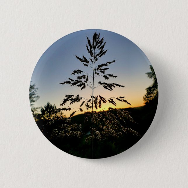 Rond 5 Cm Badge Johnson Grass (Devant)