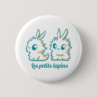 Rond 5 Cm Badge Les petits lapins